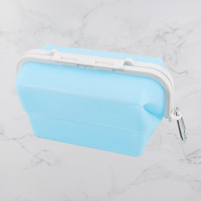 Boite conservation alimentaire - NewSiliconeLunchBox™ - Bleu - NAUMADE