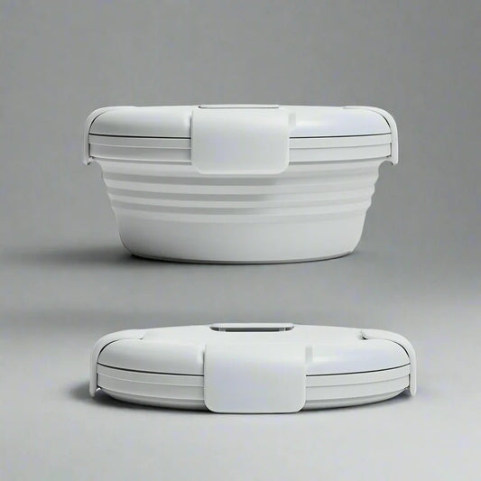 Boite de Conservation Alimentaire - SiliconeFoldingBox™ - Gris Nordique - NAUMADE