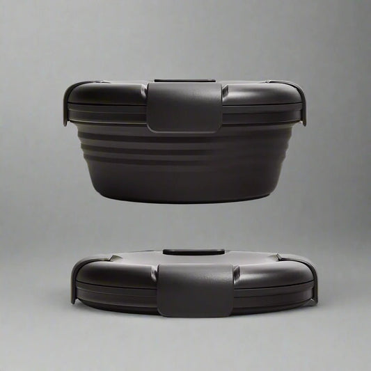 Boite de Conservation Alimentaire - SiliconeFoldingBox™ - Noir - NAUMADE