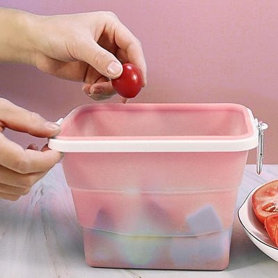 Boite conservation alimentaire - NewSiliconeLunchBox™ - Rose - NAUMADE