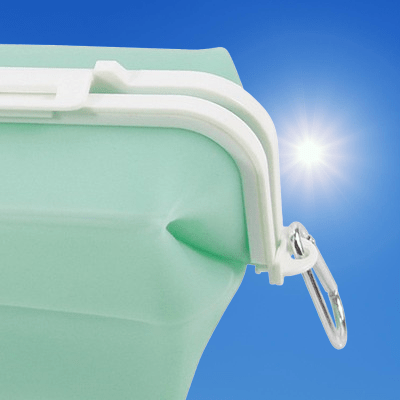Boite conservation alimentaire - NewSiliconeLunchBox™ - Vert - NAUMADE