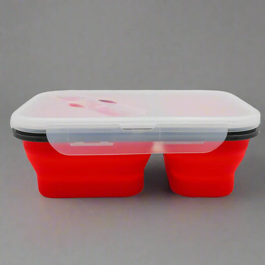 Boite de Conservation Alimentaire - CollapsibleLunchBox™ - Rouge - NAUMADE