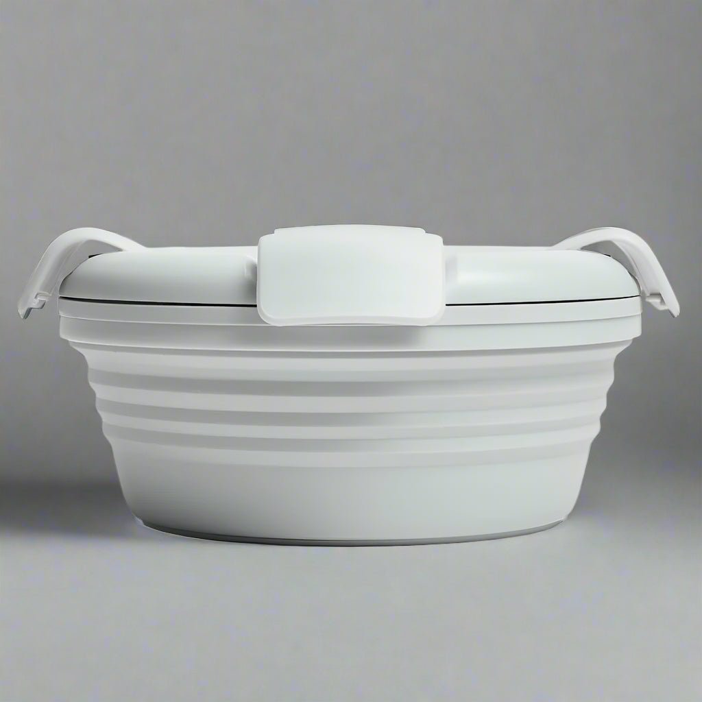 Boite de Conservation Alimentaire - SiliconeFoldingBox™ - Gris Nordique - NAUMADE