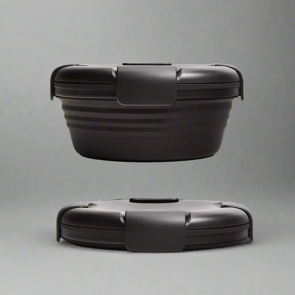 Boite de Conservation Alimentaire - SiliconeFoldingBox™ - Noir - NAUMADE