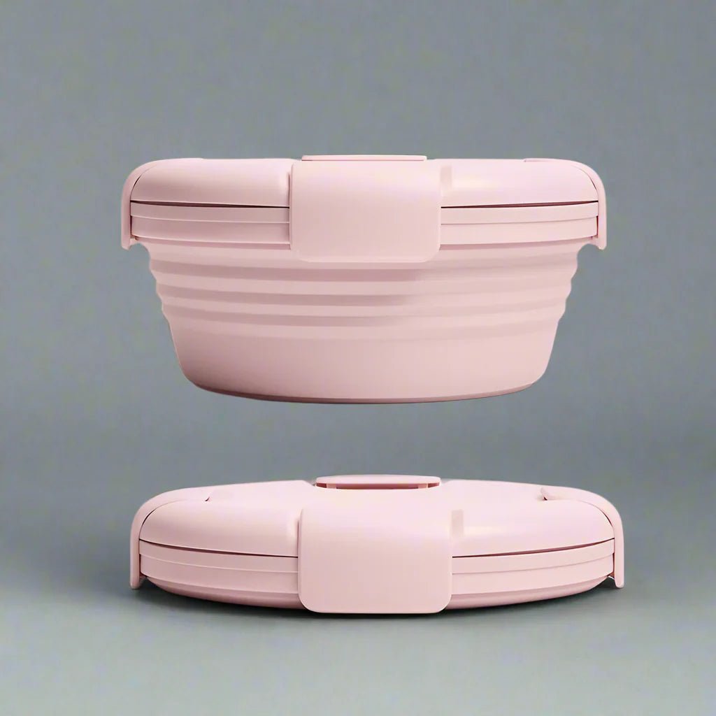 Boite de Conservation Alimentaire - SiliconeFoldingBox™ - Rose Nordique - NAUMADE
