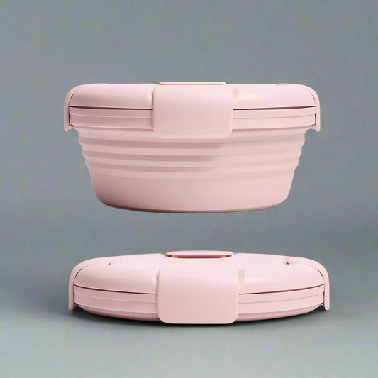 Boite de Conservation Alimentaire - SiliconeFoldingBox™ - Rose Nordique - NAUMADE