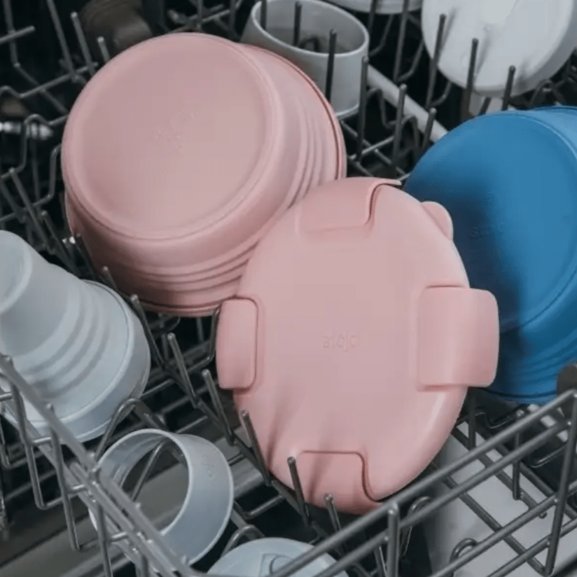 Boite de Conservation Alimentaire - SiliconeFoldingBox™ - Rose Nordique - NAUMADE